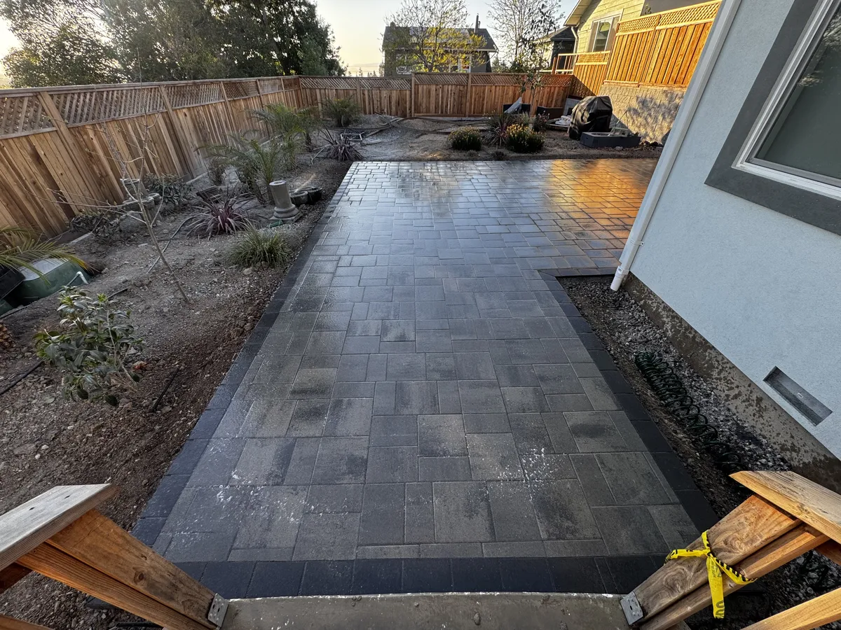 Paver Patio & Side Paths in Oakland, CA